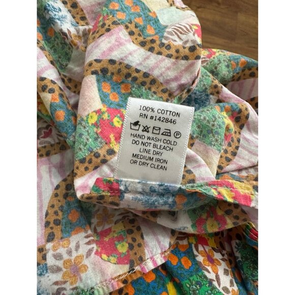 Rhode Maggie Smocked Patchwork Cotton Dress - Picture 7 of 8